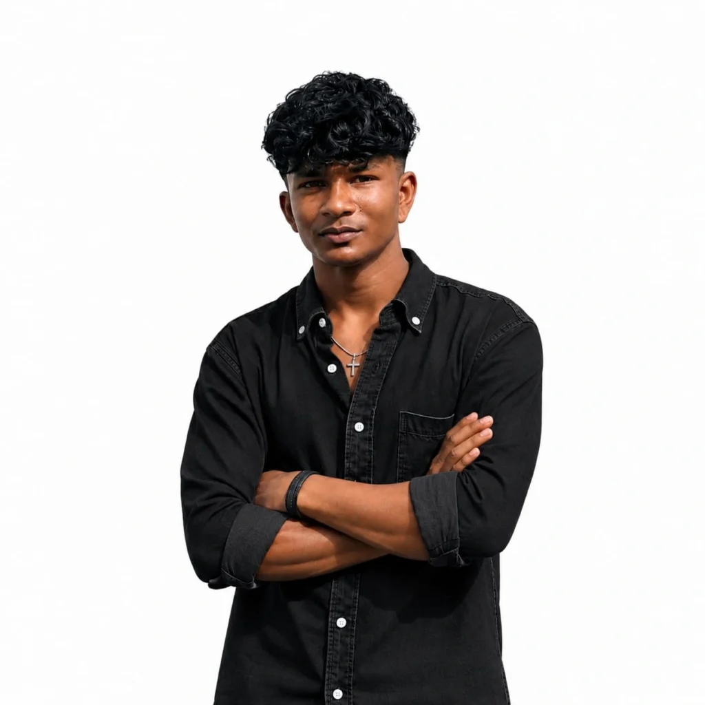 Digital Maketer Standing With Arms Crossed